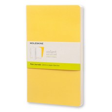몰스킨 볼란트 저널 플레인 라지 소프트 노트, Sunflower Yellow + Brass Yellow, 1개