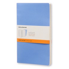 몰스킨 볼란트 저널 룰드 라지 소프트 노트, Powder Blue + Royal Blue, 1개