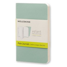 몰스킨 볼란트 저널 플레인 엑스스몰 소프트 노트, Sage Green + Seaweed Green, 1개