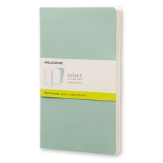 몰스킨 볼란트 저널 플레인 라지 소프트 노트, Sage Green + Seaweed Green, 1개