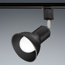 이솔전기 LED 반나팔 레일등 E26 2p, 블랙
