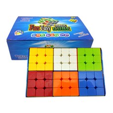 BlueMato 3x3 立方體 10 55 x 55 毫米 NO.7711-c 6p, 混色