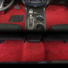 純粹線圈汽車地墊 擴展型 3件式, 現代, 現代 新型Accent (2011年 7月~), 紅色 + 黑色