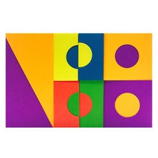 블루마토 EVA 블록1 Foam Building Block 24p, 혼합 색상, 1개