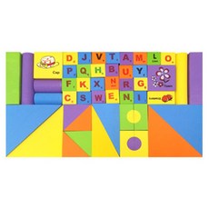 블루마토 EVA 블록4-B Building Block Of Fun 53p, 혼합 색상, 1개