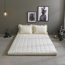 더코이즈 말레이시아 천연 라텍스 매트리스 SS, 크림베이지, 5cm