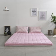 더코이즈 말레이시아 천연 라텍스 매트리스 SS, 바닐라핑크, 5cm