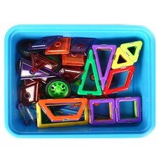 BRAINSOOP 優質磁鐵塊 84 片 + 教科書, 混色