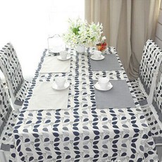 ecody 清新葉片花園桌布, 90 x 90 cm, 大葉片