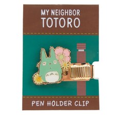 스튜디오지브리 이웃집 토토로 펜홀더 클립, 혼합 색상, 1개