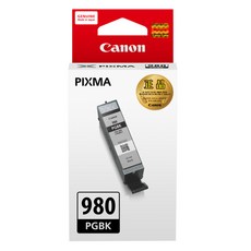 Canon 佳能 標準容量原廠墨水 PGI-980 BK, 黑色BK, 1個