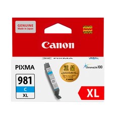 Canon 佳能 原廠墨水 大容量 CLI-981XL, 藍色, 1個
