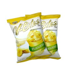 브이바이츠 바나나칩, 36g, 2개입