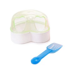 바이셀 햄스터 화장실 + 스쿱 하트, 옐로우, 스쿱(랜덤 발송), 1개