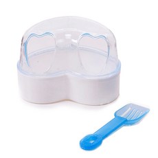 바이셀 햄스터 화장실 + 스쿱 하트, 블루, 스쿱(랜덤 발송), 1개