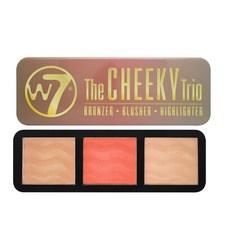 W7 Cheeky Trio 三色腮紅修容打亮眼影盤 21g, Dream Machine, 第五大道, Hot Stuff, 1個