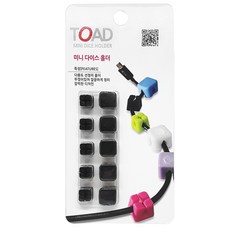 토드 미니 다이스 홀더 검정 5p + 뚜껑 검정 5p 세트, 1세트