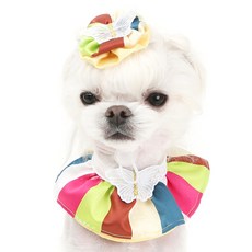 ITS DOG 寵物狗狗韓風頭飾頸飾, 黃色的