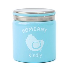 HOMEANY 保溫竹筒, 天藍色, 300毫升