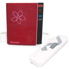 Dr.CLEANER 家用牙刷清潔器+攜帶式牙刷清潔器, 葡萄酒，白, 家用 (BIO-103)、便攜式 (BIO-201)