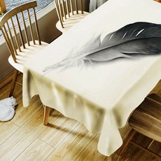 OWL LIVING 室內插畫桌布, B, 140 x 140 cm