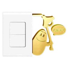 Kuu 內部三維點開關貼紙S33, 金鏡