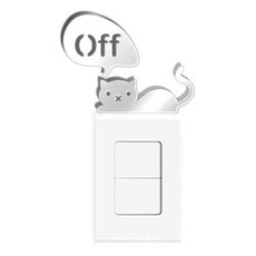 酷 壓克力立體裝飾開關貼 S28, 銀鏡