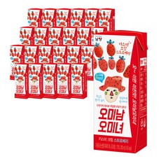 남양유업 오미남오미녀 키스미 크림 스트로베리 우유, 200ml, 24개입