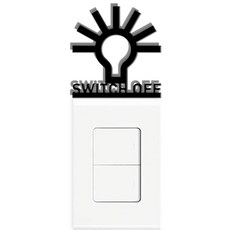 Kuu 開關內部點DIY裝飾貼紙S47, 黑色