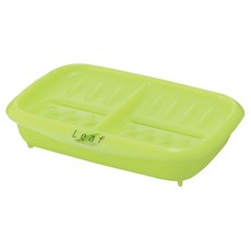 이노마타 리프 세면대 트윈 비누 받침대 2110, 그린, 2개