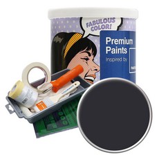 노루페인트 팬톤 외부용 실외 저광 페인트 1L 세트, 19-0303 Jet Black, 1000ml, 1개