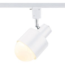 Esol Electric LED 雙級圓柱導軌燈具 E26 2p, 白色的