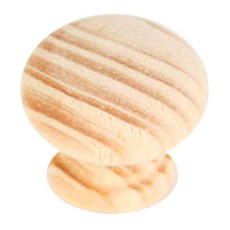 INU DECO 原木圓形家具把手 25mm, 15個