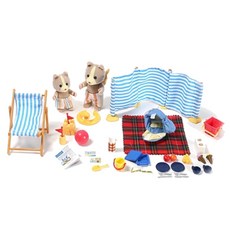 실바니안패밀리 패밀리 4870 해변 피크닉 피규어 세트 2238, 1세트