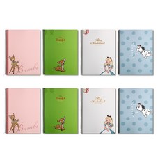 디즈니 클래식 중고생 신학기 무제 스프링 노트, 혼합 색상, 8개입