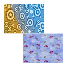 Bellamusic 矽膠餐墊 瓢蟲 + 圓形, 385 x 285 mm, 1, 1個