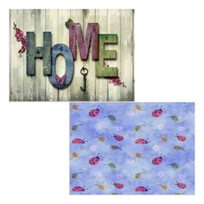 Bellamusic 矽膠餐墊 瓢蟲 + 溝槽, 混合顏色, 385 x 285 mm, 2個