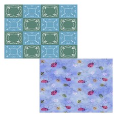 Bellamusic 矽膠餐墊 瓢蟲 + 圖案, 2, 385 x 285 mm, 1個