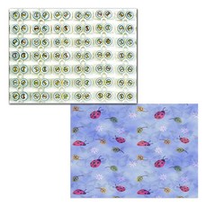 Bellamusic 矽膠餐墊 瓢蟲 + 螺絲, 混合顏色, 385 x 285 mm, 1個