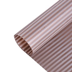 세로 스트라이프 플라워 포장지, 브라운, 10개