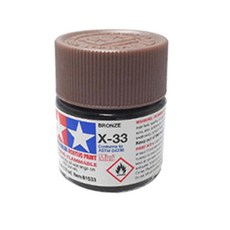 타미야 아크릴미니 X-33 81533 프라모델 도료 6p, BRONZE