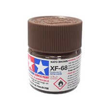타미야 XF-68 Acrylic 프라모델 도료 81768 6p, Nato Brown