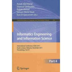 Informatics Engineering and Information Science 페이퍼북, Springer-Verlag New York Inc