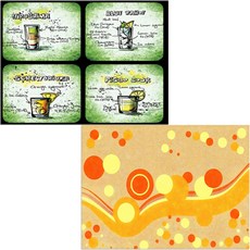 Bellamusic 矽膠餐墊 風 + 飲料, 385 x 285 mm, 1, 1個