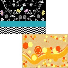 Bellamusic 矽膠餐墊 風 + 華麗的夜晚, 混合顏色, 385 x 285 mm, 1個