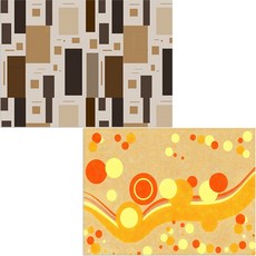 Bellamusic 矽膠餐墊 風 + 方塊, 混合顏色, 385 x 285 mm, 1個