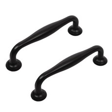이누데코 스틸 모던 블랙 가구손잡이 96mm, 2개