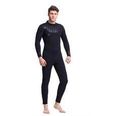 DIVE&SAIL 男式粘性 5 毫米真絲潛水衣, 黑色的