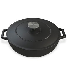 Cyril Lignac 주철 소테용 팬 4.7L, 25cm, 블랙