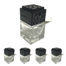 Libre Candle 車用香氛 風口擴香瓶 5入 + 夾子 5入, 黑色, 6ml